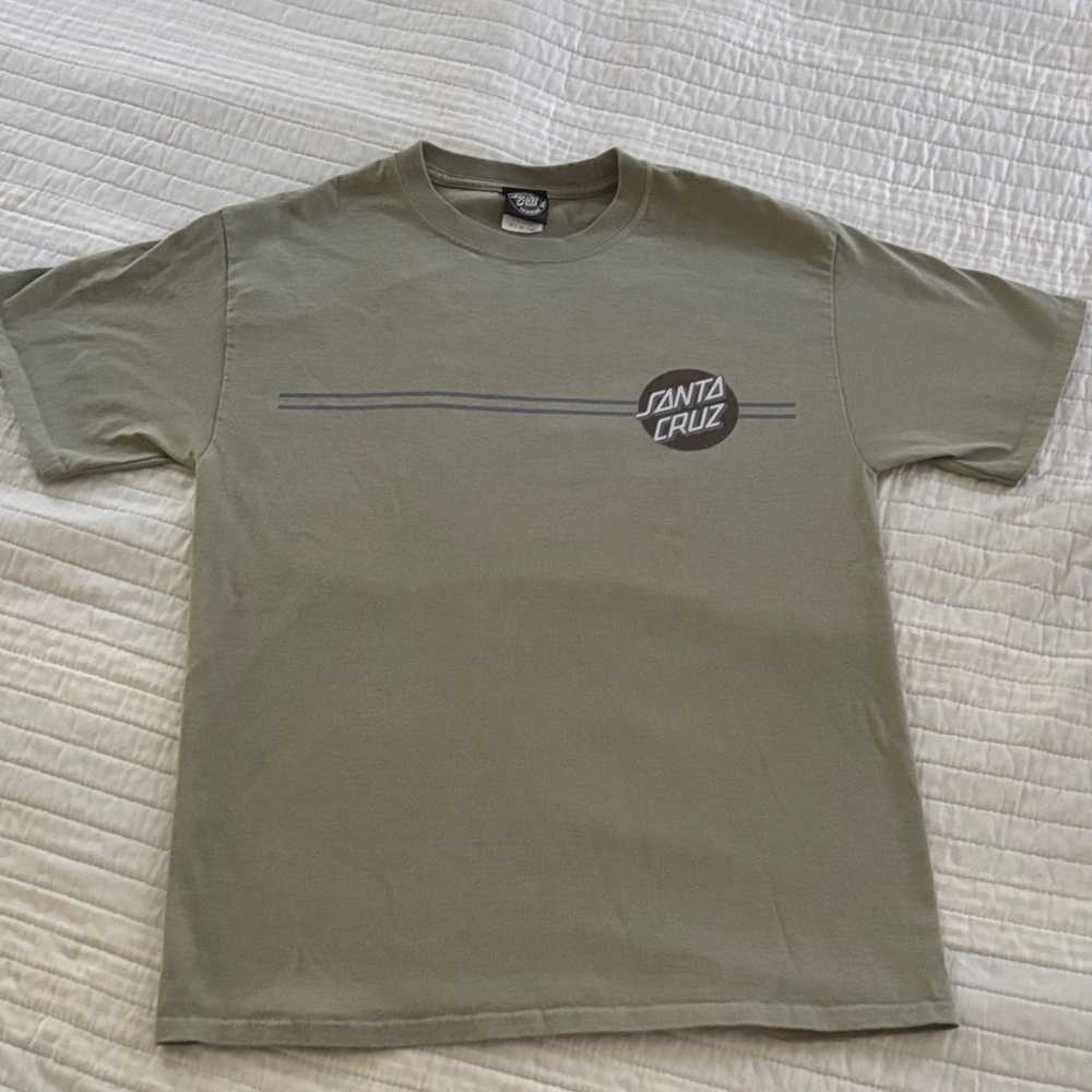 Santa Cruz Skateboards Men's Green Tee